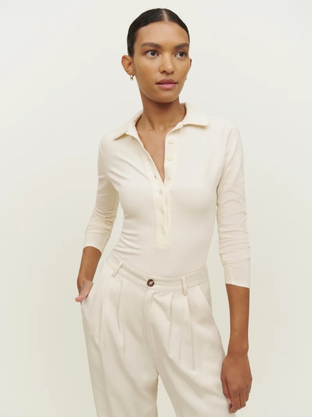 Reformation Nisa Collared Bodysuit